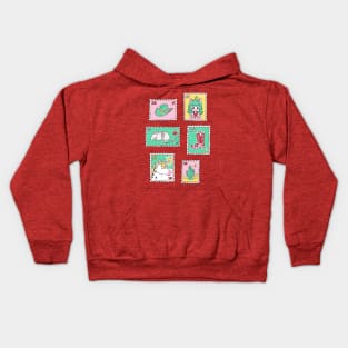 Western post stamps Kids Hoodie